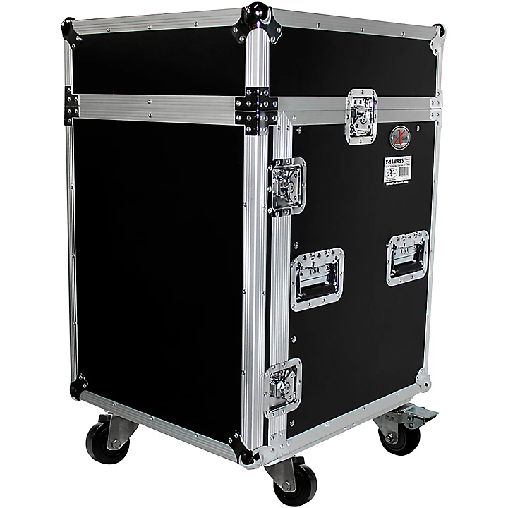 14U Rack x 10U Top Mixer DJ Combo Flight Case