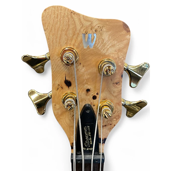 Used 2018 Warwick TEAMBUILT LIMITED EDITION STREAMER ASH BURL Electric Bass Guitar