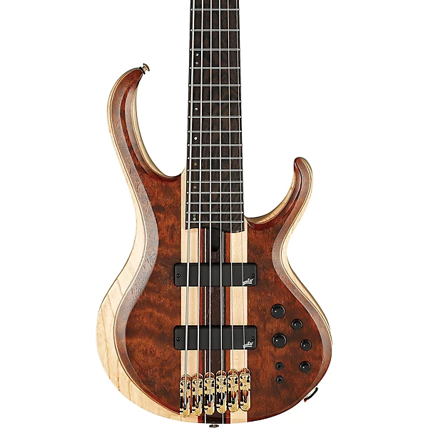 Ibanez Premium BTB1836 6 String Electric Bass Guitar Natural Shadow Low Gloss