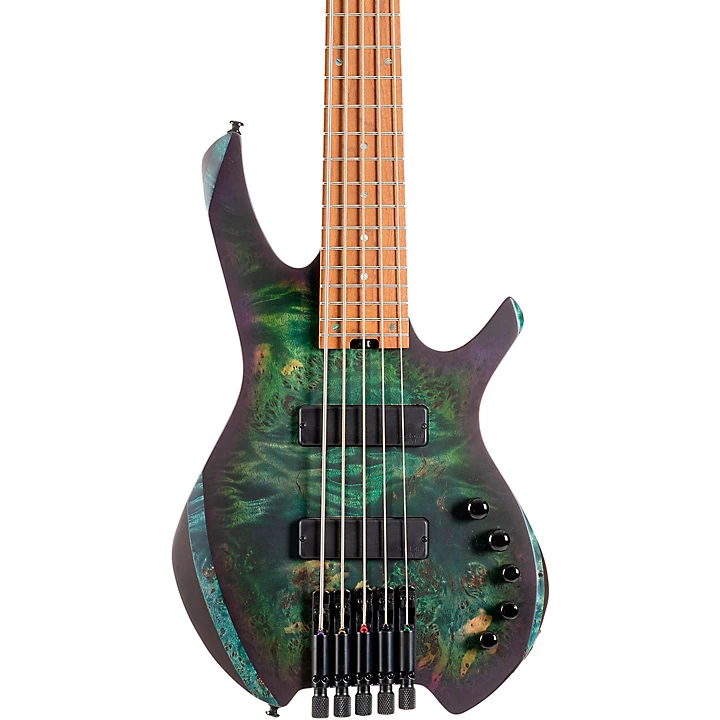 Space 5 Headless 5 String Electric Bass Star Dust Green