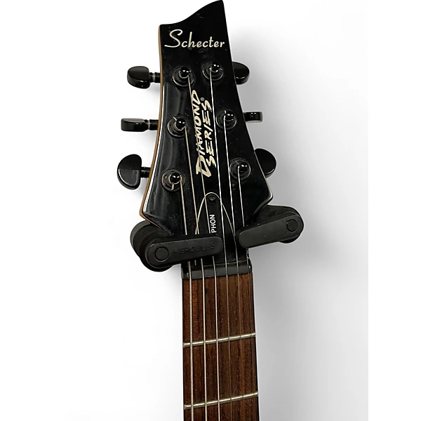 Used Schecter Guitar Research Gryphon Limited Edition Trans Black Solid Body Electric Guitar