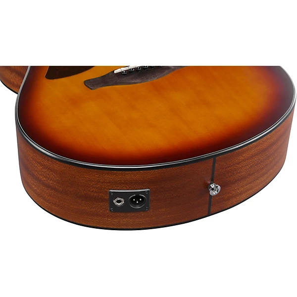 Ibanez AAM50LCE Left Handed Advanced Auditorium Acoustic Electric Guitar Light Brown Sunburst