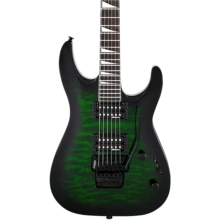 Jackson Dinky JS32Q DKA Arch Top Electric Guitar Level 2 Transparent Green Burst