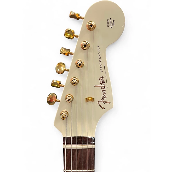 Used 2019 Fender LIMITED EDITION DAYBREAK STRATOCASTER Olympic White Solid Body Electric Guitar