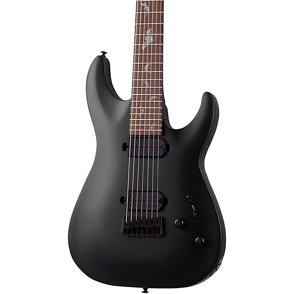 Damien 7 7 String Electric Guitar Satin Black