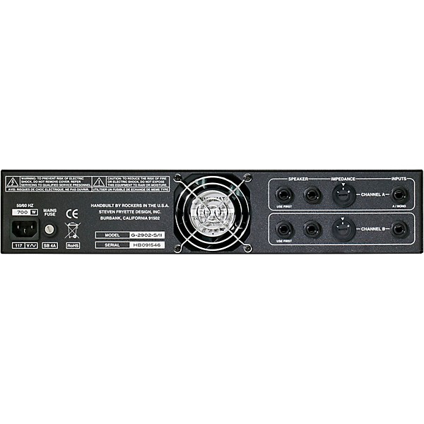 G2902S Two Ninety Two 90Wx2 Tube Guitar Power Amp