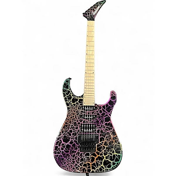 Used Jackson Soloist SL3 Rainbow Crackle Solid Body Electric Guitar