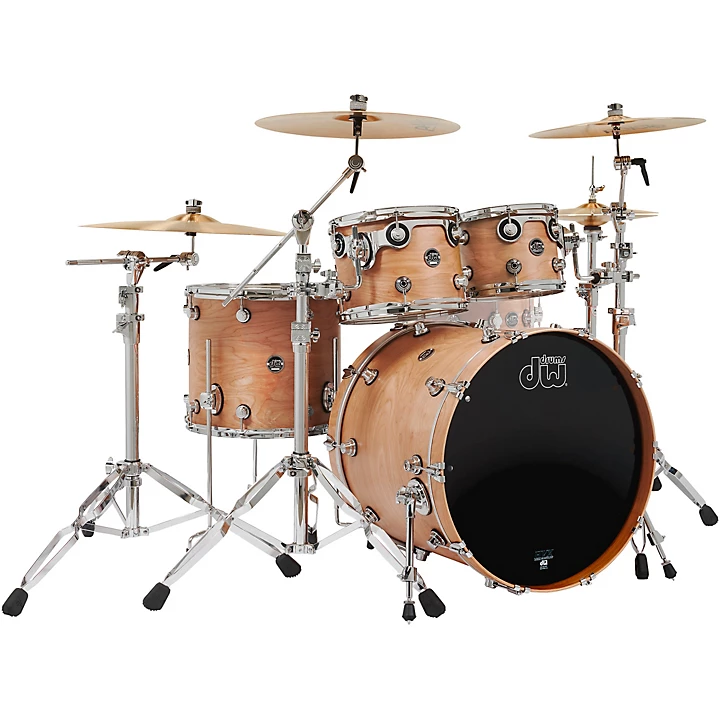 Limited Edition Performance Series Birch 4 Piece Shell Pack With 22 Bass Drum Natural Satin Oil
