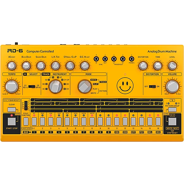 RD 6 AM Analog Drum Machine Yellow
