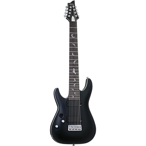 Damien Platinum 8 Left Handed Electric Guitar Satin Black
