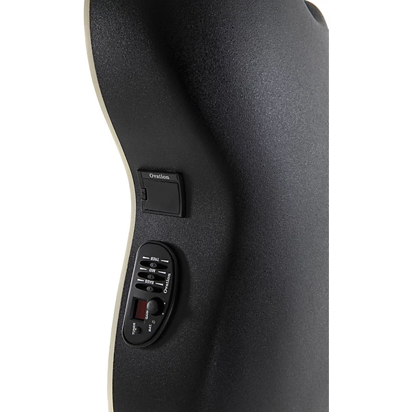 Ovation CS24L 5G Celebrity Series Traditional Mid Depth Left Handed Acoustic Electric Guitar Black