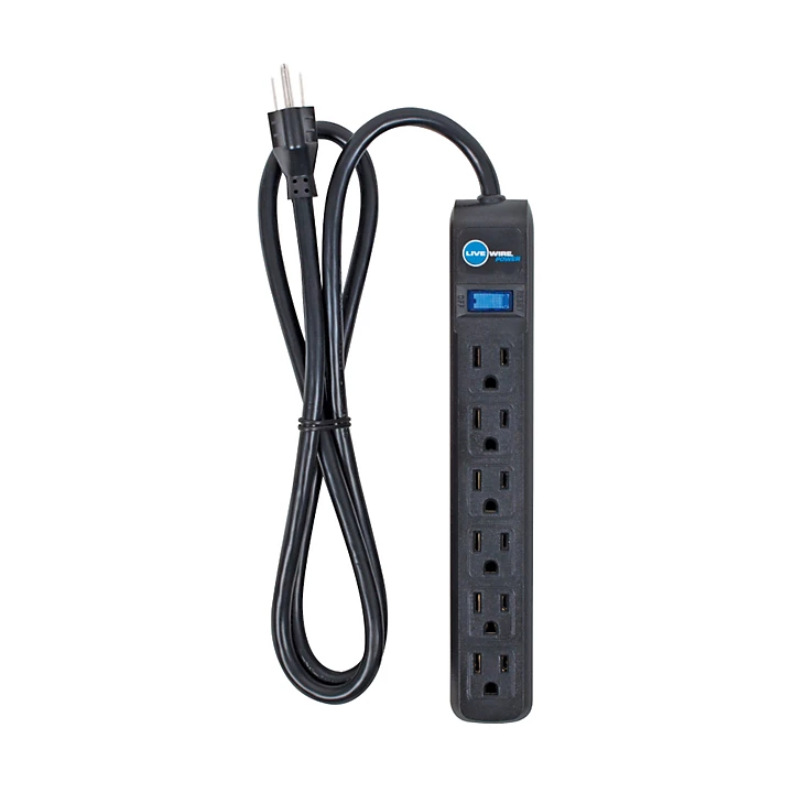 Power Strip with 4 Ft Cord