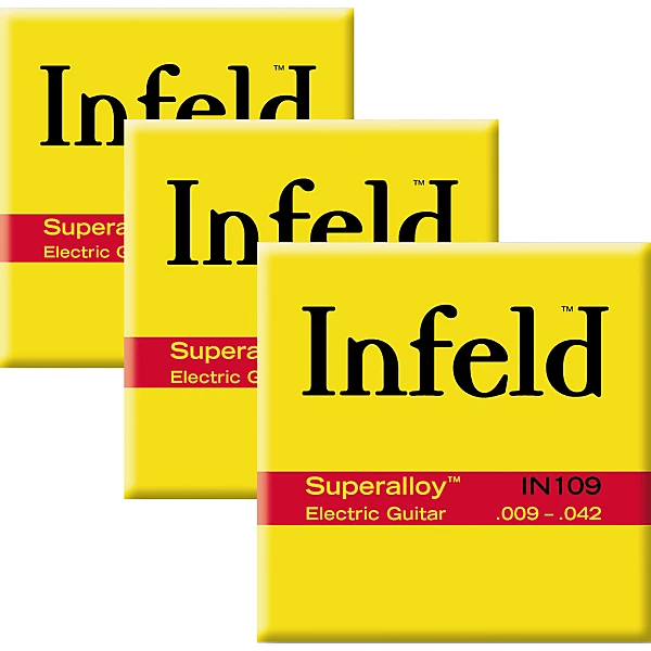 IN109 Superalloy Electric Guitar Strings Light 3 Pack