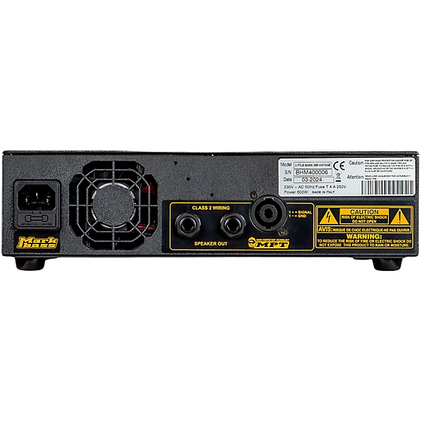 Markbass LITTLE MARK VINTAGE 58R 500W Bass Amp Head Level 1 Black M11944004001000.gc