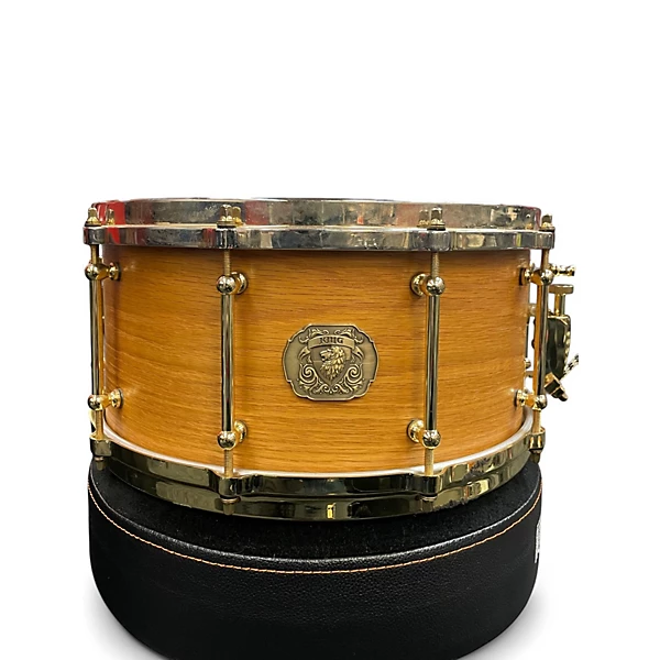 King Drums Used King Drums 65X14 CURLY MAPLE SNARE Natural Drum.gc