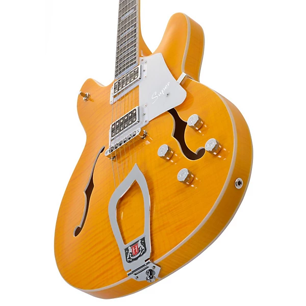 Super Viking Flame Maple Electric Guitar Dandy Dandelion