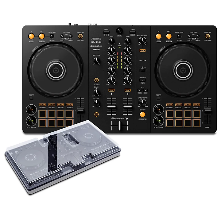 DDJ FLX4 and Decksaver Cover Bundle
