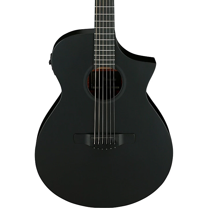 AEWC621 Auditorium Acoustic Electric Guitar Blackout Flat