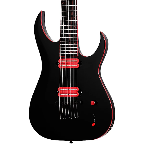 Sunset 7 Red Dawn Electric Guitar Gloss Black