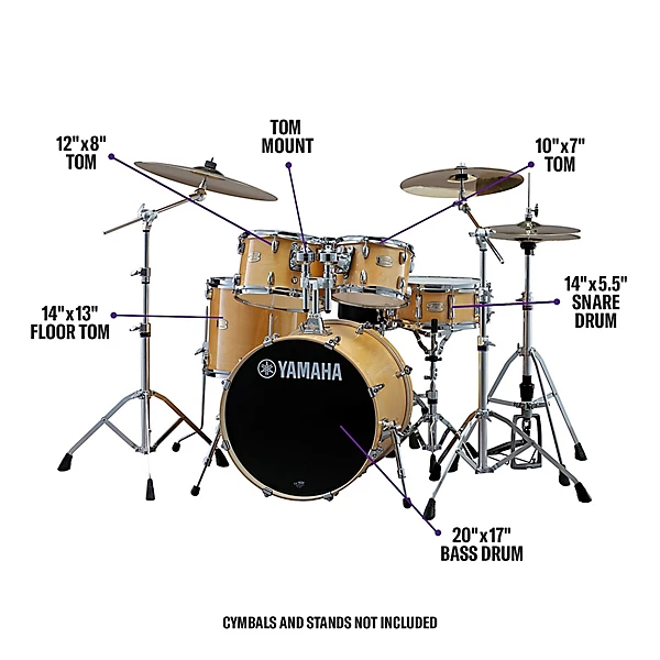 Yamaha Stage Custom Birch 5 Piece Shell Pack With 20\