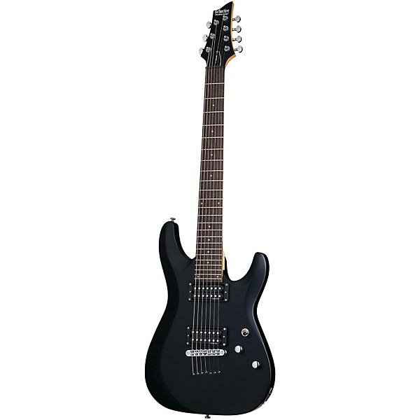 C 7 Deluxe Seven String Electric Guitar Satin Black