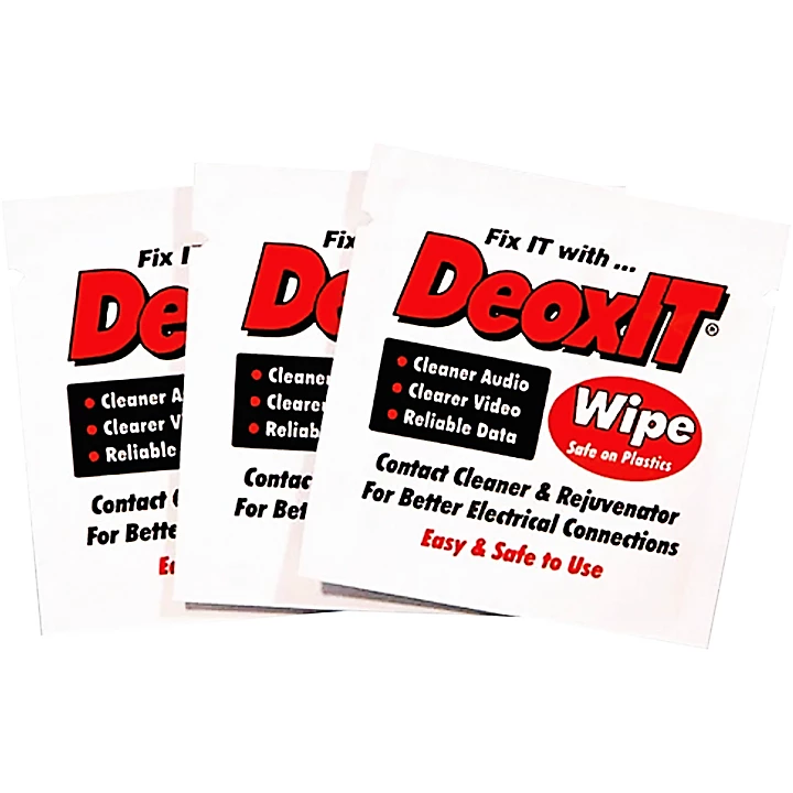 DeoxIT D Series Contact Cleaner Rejuvenator Wipes 3 pack