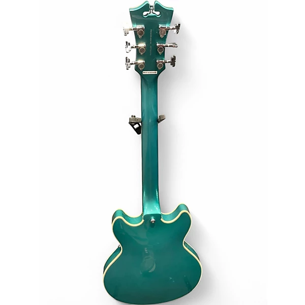Used D'Angelico Mini DC Turquoise Hollow Body Electric Guitar