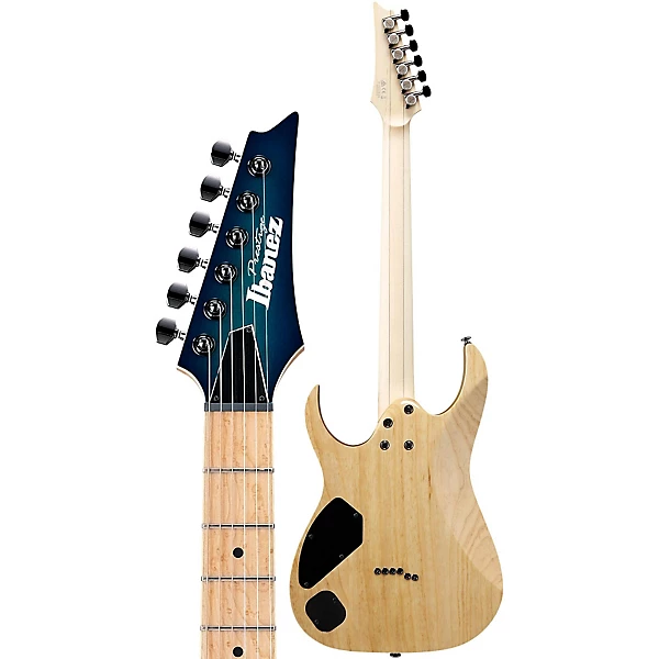 RG652AHMFX Prestige RG Series 6 String Electric Guitar Nebula Green Burst