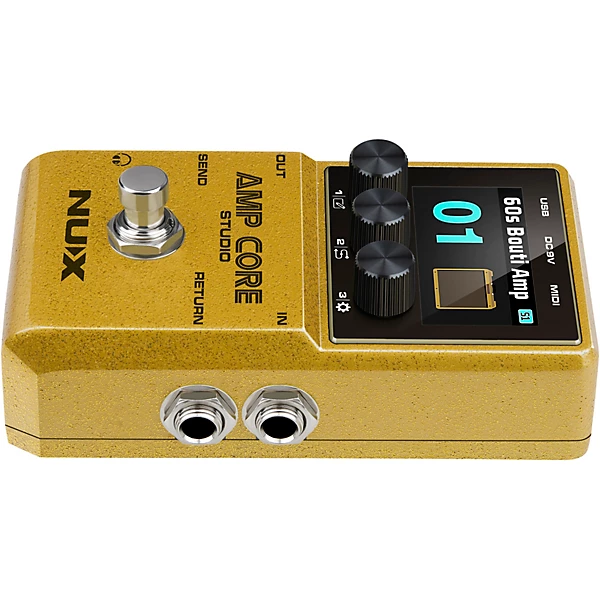 NUX Amp Core Studio Amp Modeling Pedal Gold