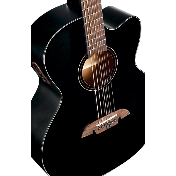 Alvarez ABT60CE 8 String Baritone Acoustic Electric Guitar Black