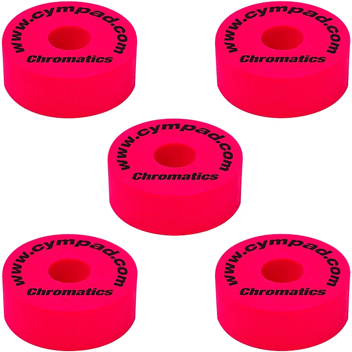 Chromatics Foam Cymbal Washer 5 Piece Crash Set Red