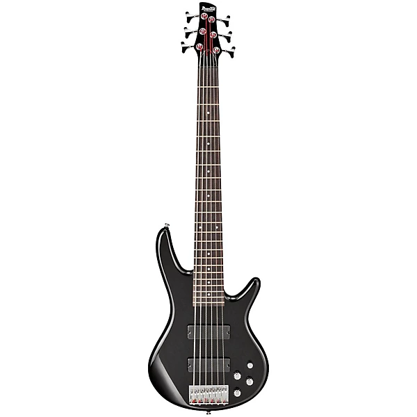 Gio GSR206 6 String Bass Guitar Black