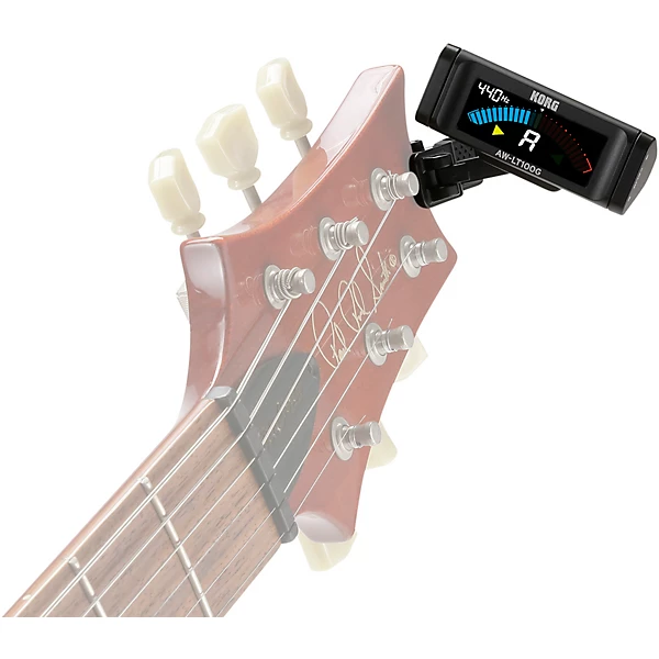 AW LT100G Clip On Guitar Tuner Black
