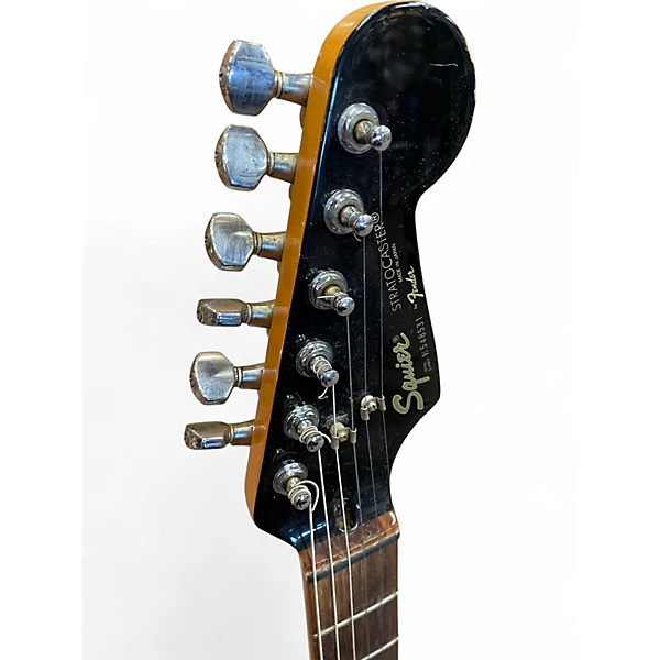 Vintage 1980s Squier Contemporary Stratocaster HSS Red Solid Body Electric Guitar