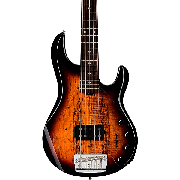 StingRay 5 RAY35 Spalted Maple Top Bass 3 Tone Sunburst