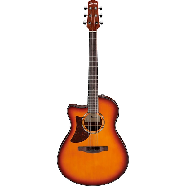 Ibanez AAM50LCE Left Handed Advanced Auditorium Acoustic Electric Guitar Light Brown Sunburst