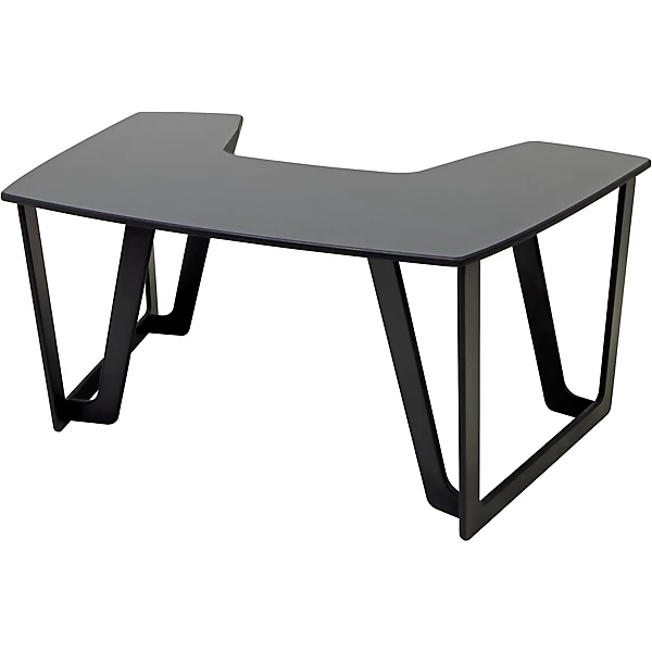 AIRE Artist Curved Workstation no racks Hautelink Desktop Black Legs