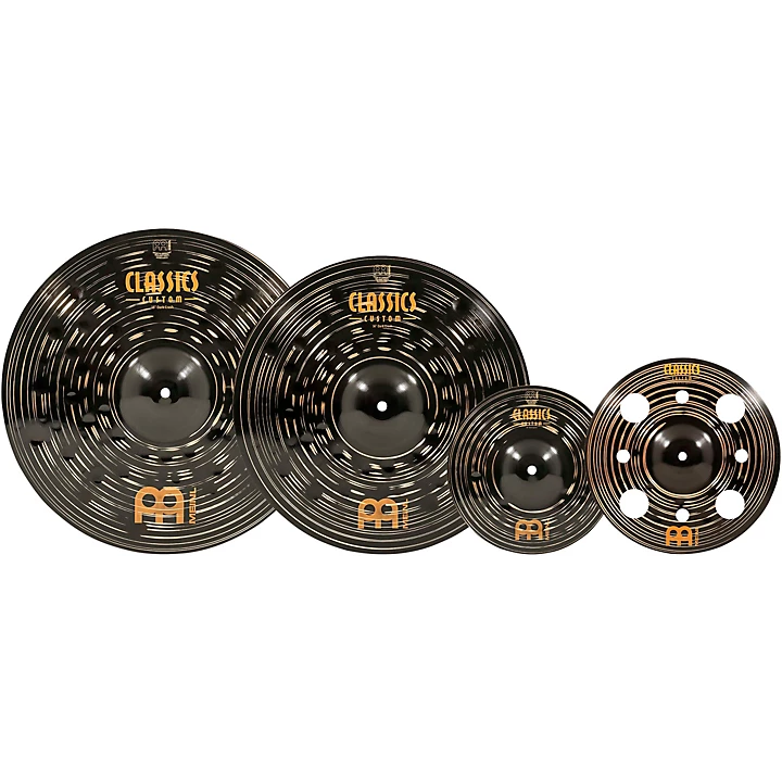 Classics Custom Dark Crash and Effects Cymbal Pack with Free Trash Splash