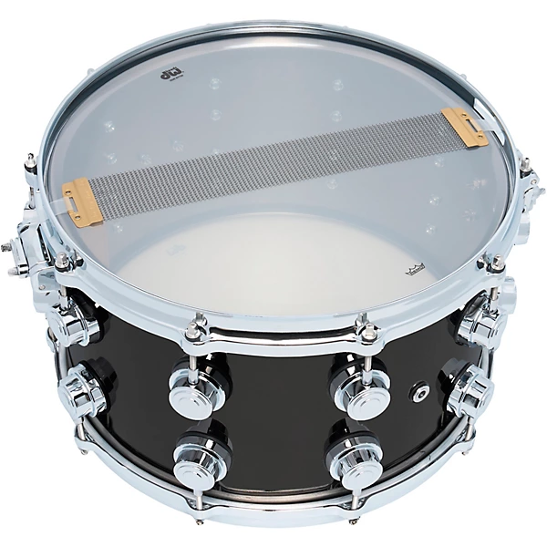 DW Collector's Series Black Nickel Over Brass Snare Drum With Die Cast Hoops 14 x 8 in. Black Nickel Over Brass