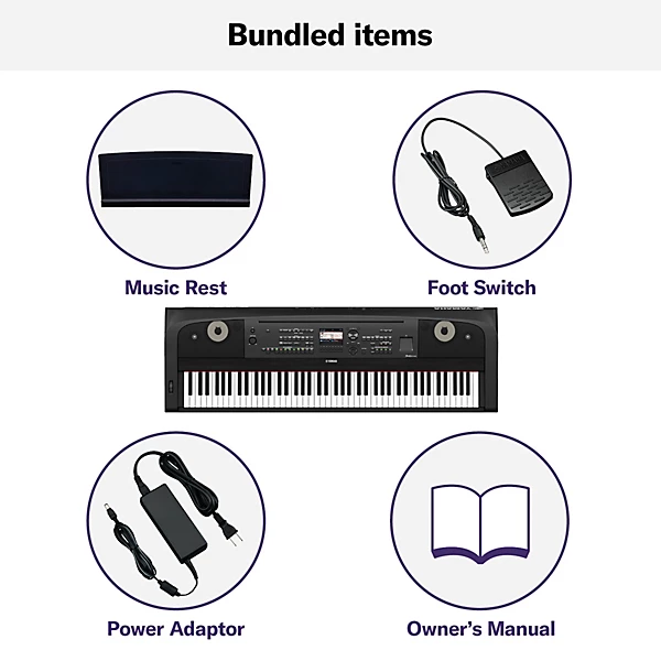DGX 670 88 Key Portable Grand Piano With Matching Stand and Bench