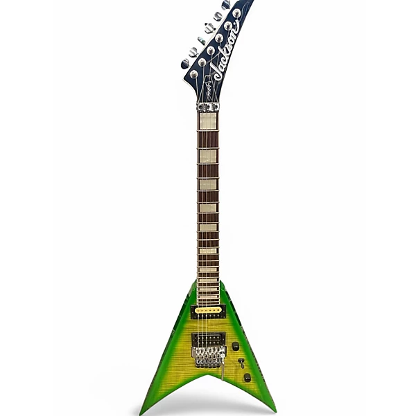 Used 2020 Jackson Scott Ian Signature Soloist Nuclear Green Solid Body Electric Guitar