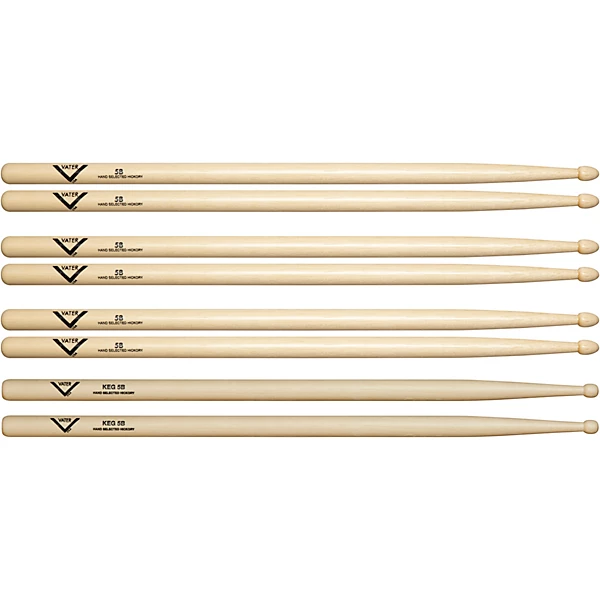 Buy 3 5B Wood Drum Sticks Get 1 Free KEG 5B