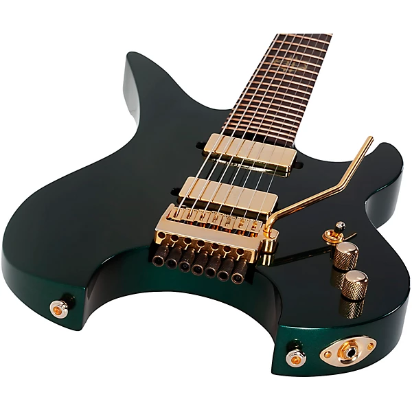 Schecter Guitar Research Synyster Gates Custom 7 String TR Headless Electric Guitar Oak Green Metallic