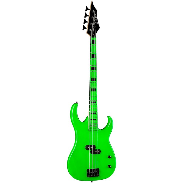 Dean Custom Zone 4 String Bass Guitar Nuclear Green