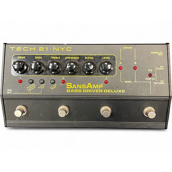 Tech 21 Used Tech 21 sans amp bass driver deluxe Bass Effect Pedal.gc