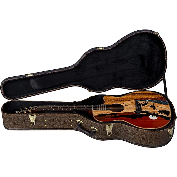 Vista Deer Tropical Wood Acoustic Electric Guitar Natural
