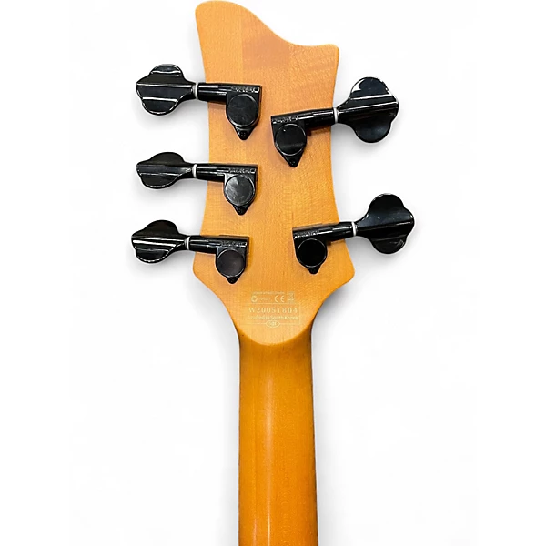 Used Schecter Guitar Research Stiletto Session 5 Natural Electric Bass Guitar