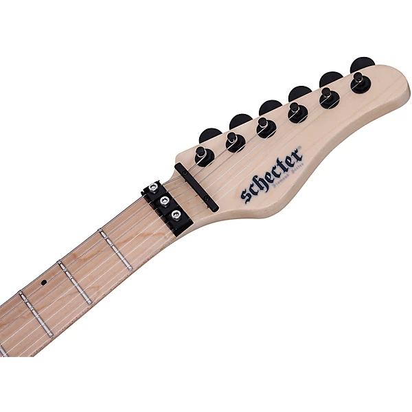 Sun Valley Super Shredder Floyd Rose Electric Guitar Satin Black Black Pickguard