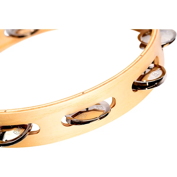 MEINL Artisan Edition American White Ash Tambourine with Steel Jingles 1 Row 10 in.