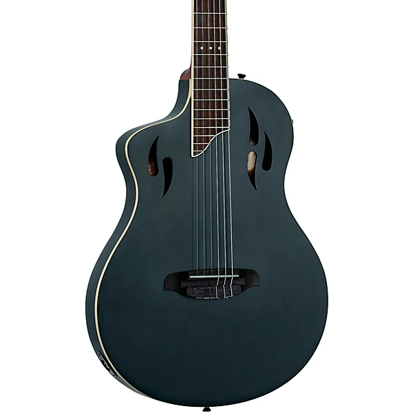 RTPSTD Left Handed Nylon String Acoustic Electric Guitar Satin Black